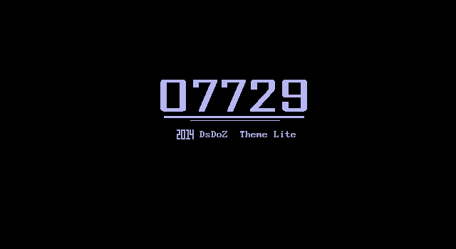 07729's title screen with team logo