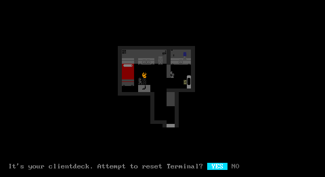 19538: Some dialogue.  'Do you want to reset Terminal?  [YES] [NO]'