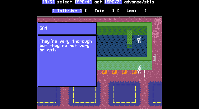 Premise of 80525's story.  'They're very thorough, but they're not very bright.'