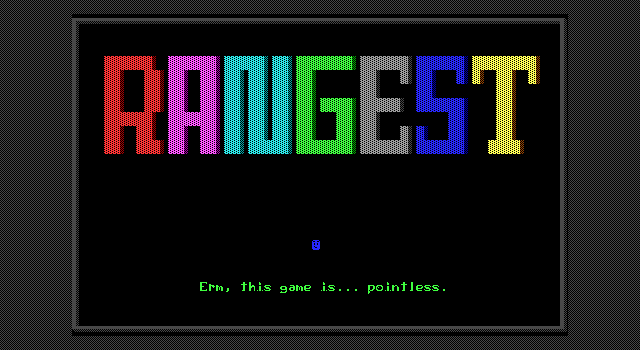 Title screen of 'Rangest'.