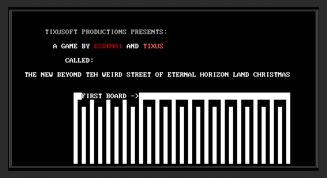 Title screen of 'NEW BEYOND TEH WEIRD etc., THE'.